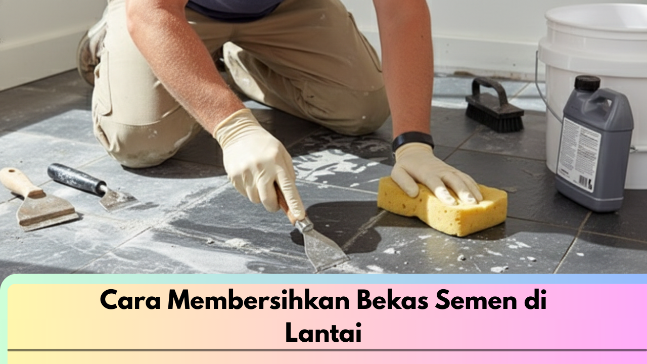 Cara Membersihkan Bekas Semen di Lantai